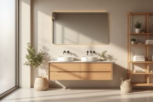 Comment intégrer une déco en bois dans sa salle de bains?