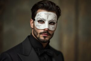 Le dandy masqué : quand l’art du masque rencontre le charme masculin
